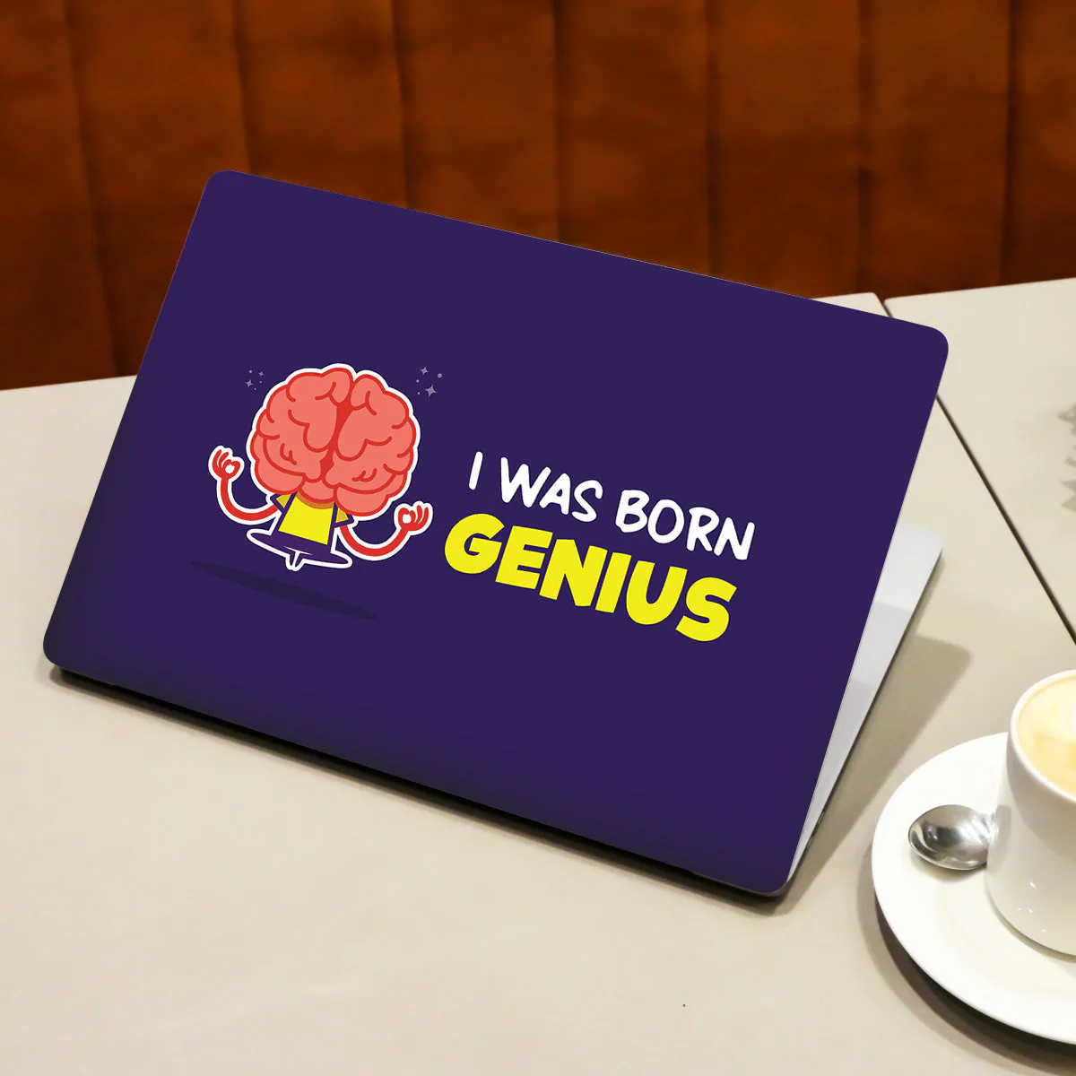 I Was Born Genius laptop skin - view 3 of 4