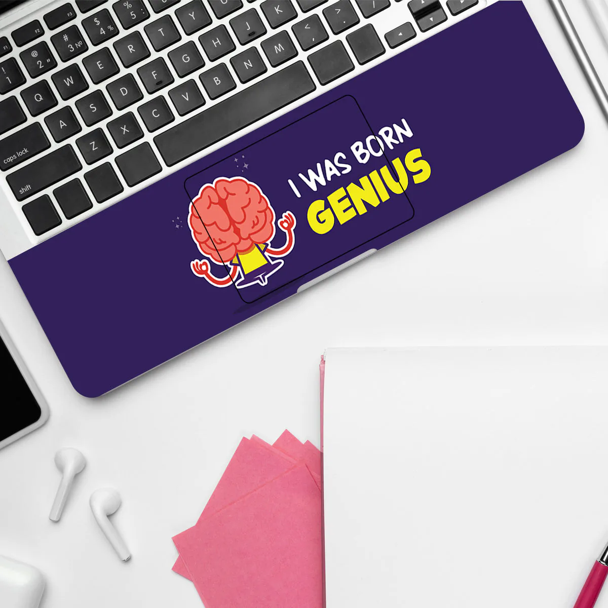 I Was Born Genius laptop skin - view 4 of 4