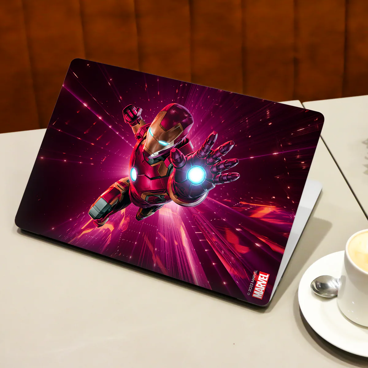 Iron Man In Action laptop skin - view 3 of 4