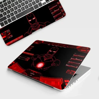 Iron Man Red Interface HUD laptop skin - Comics vinyl skin by Thuk Store