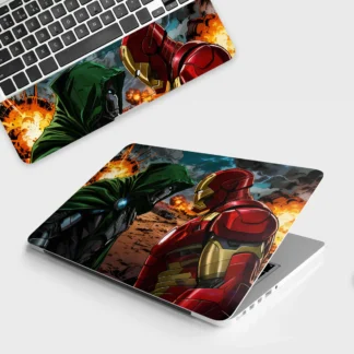 Iron Man vs Doom laptop skin - Comics vinyl skin by Thuk Store