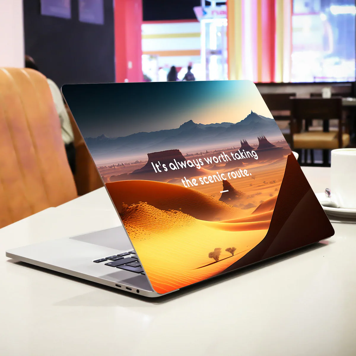 Its always worth taking the scenic route laptop skin - view 2 of 5
