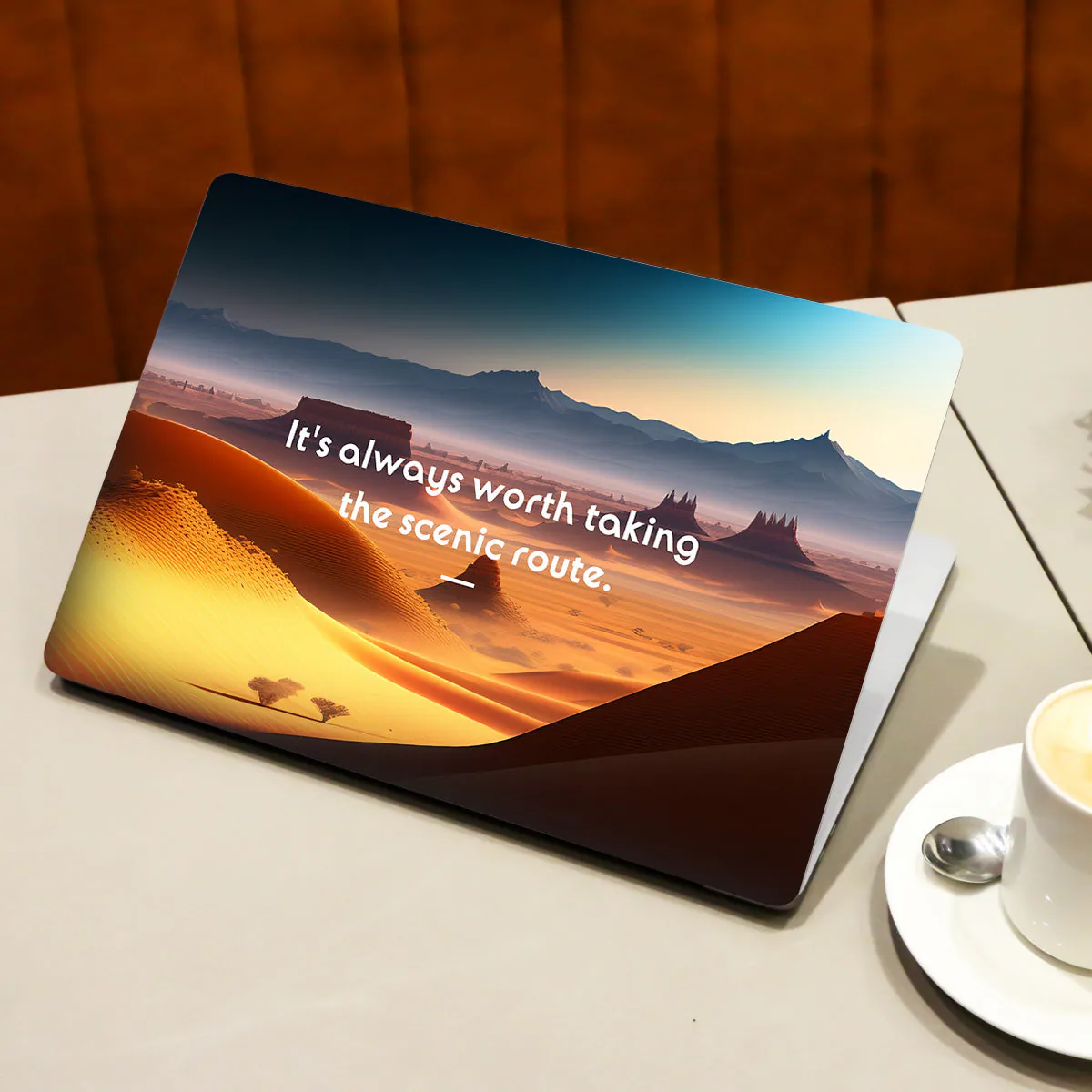 Its always worth taking the scenic route laptop skin - view 3 of 5