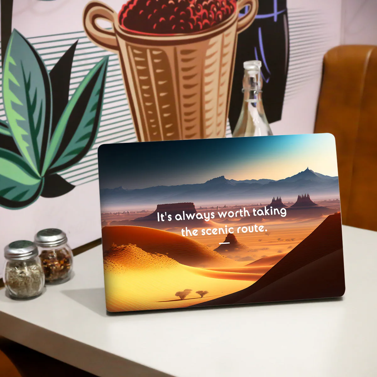 Its always worth taking the scenic route laptop skin - view 4 of 5