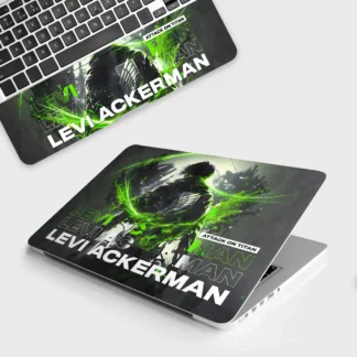 Levi Battle Fury laptop skin - Anime vinyl skin by Thuk Store