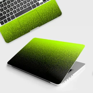 Lime Yellow to Black Gradient laptop skin - Abstract vinyl skin by Thuk Store
