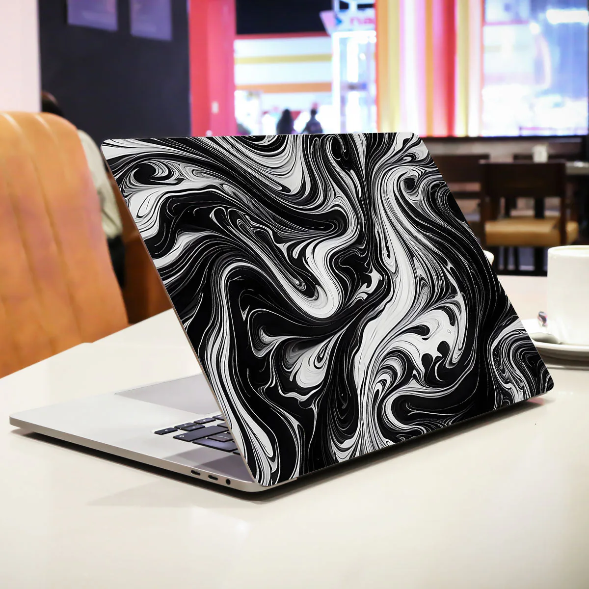 Liquid Shades of Gray laptop skin - view 2 of 4