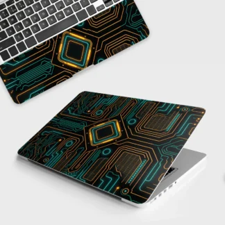 Luminous Circuit Design laptop skin - Tech vinyl skin by Thuk Store