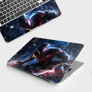 Miles Morales Shockwave laptop skin - Comics vinyl skin by Thuk Store