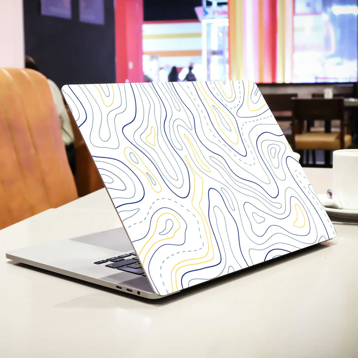 Minimalist Colorful Contours laptop skin - view 2 of 4