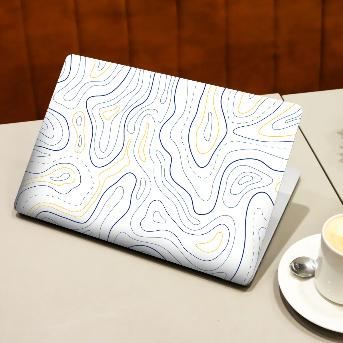 Minimalist Colorful Contours laptop skin - view 3 of 4