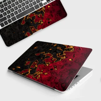 Molten Veins laptop skin - Abstract vinyl skin by Thuk Store