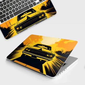 Muscle on the Open Road laptop skin - Cars & Bikes vinyl skin by Thuk Store
