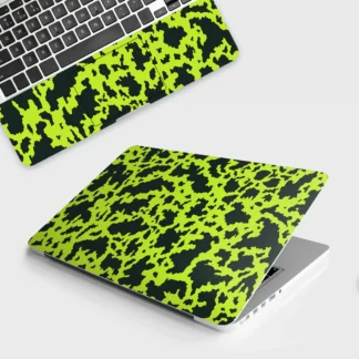 Neon Green Splatter laptop skin - Cyberpunk vinyl skin by Thuk Store