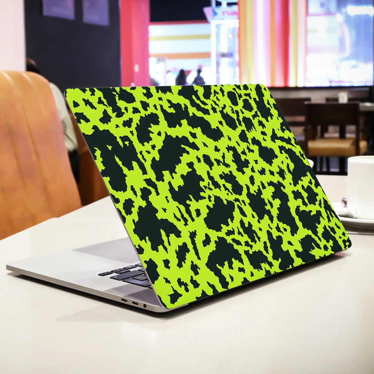 Neon Green Splatter laptop skin - view 2 of 4
