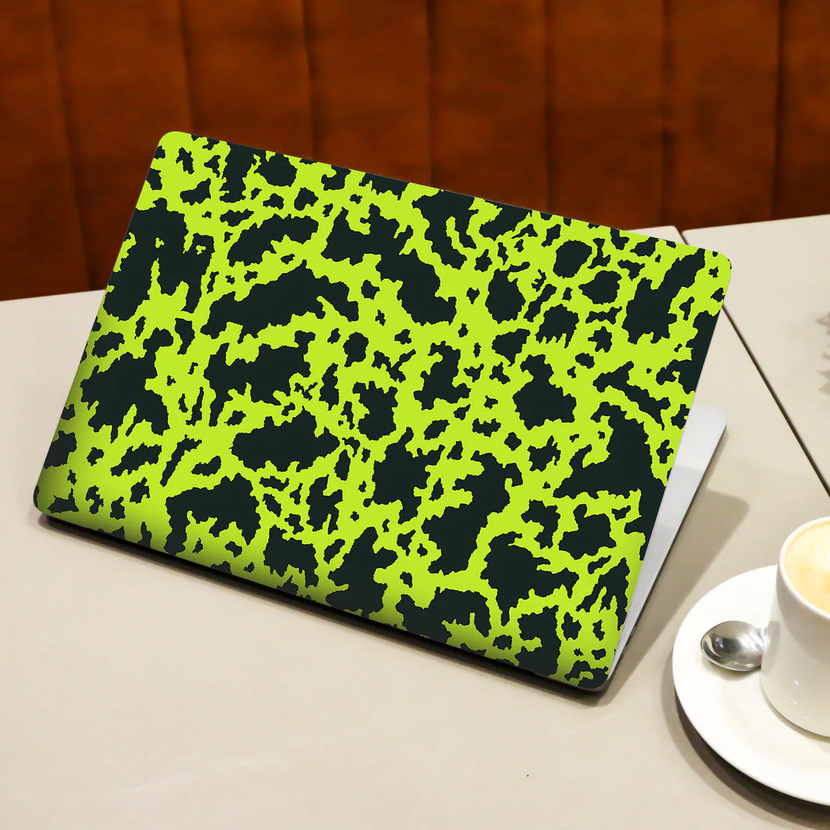 Neon Green Splatter laptop skin - view 3 of 4
