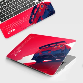 Nissan GTR in Red laptop skin - Cars & Bikes vinyl skin by Thuk Store