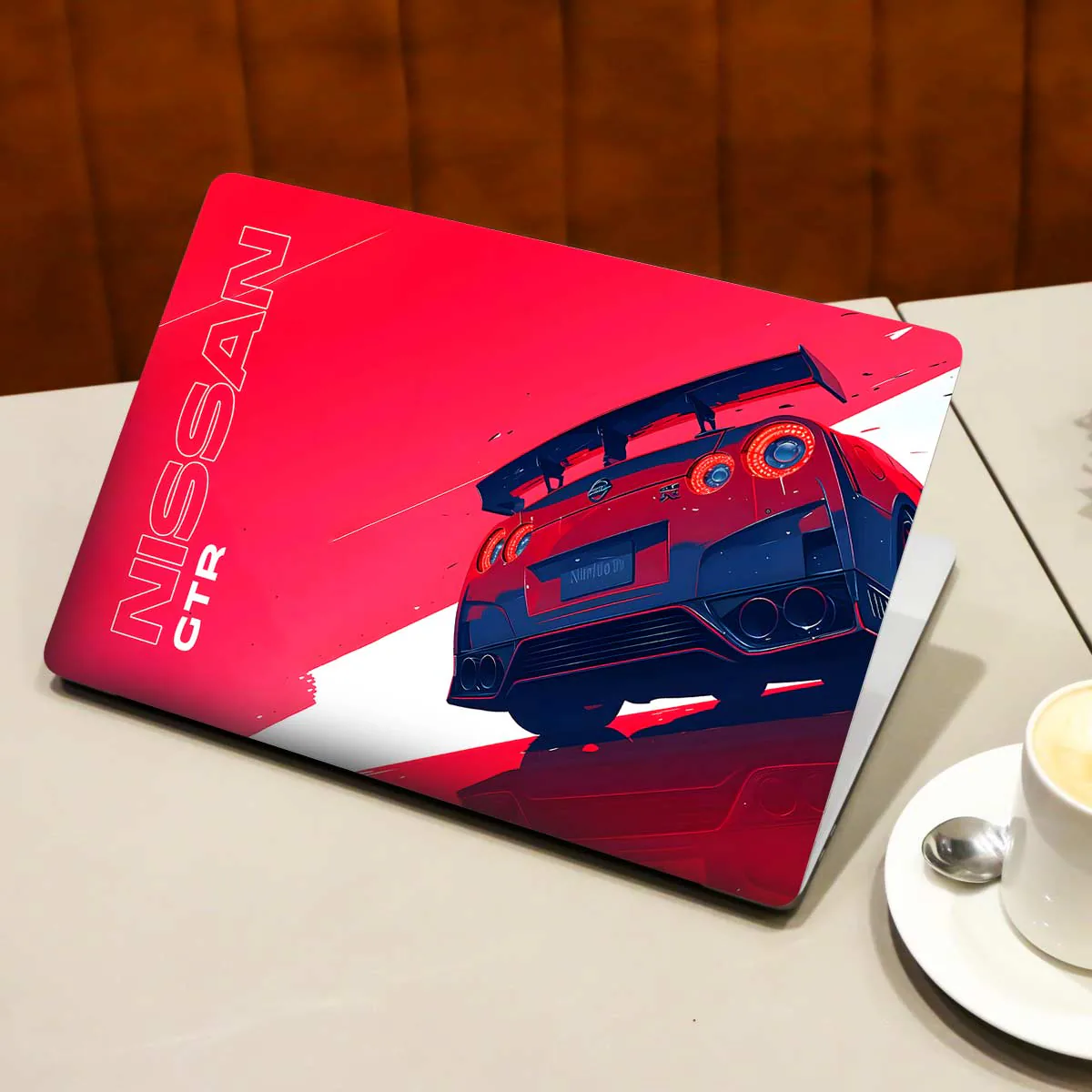 Nissan GTR in Red laptop skin - view 3 of 4