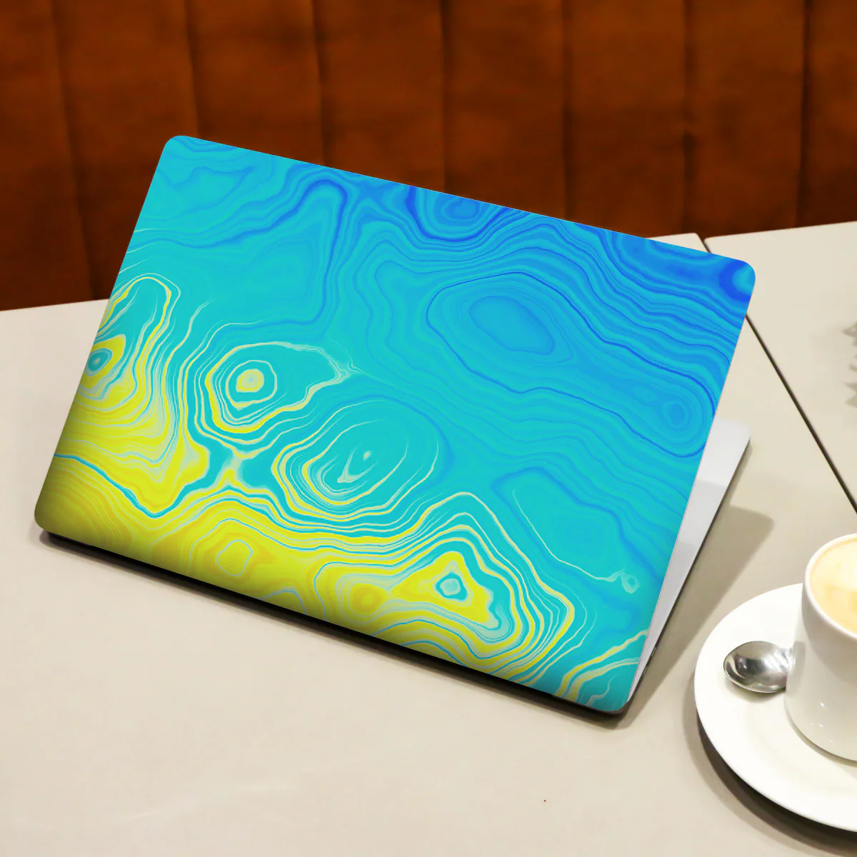 Ocean Gradient Waves laptop skin - view 3 of 4