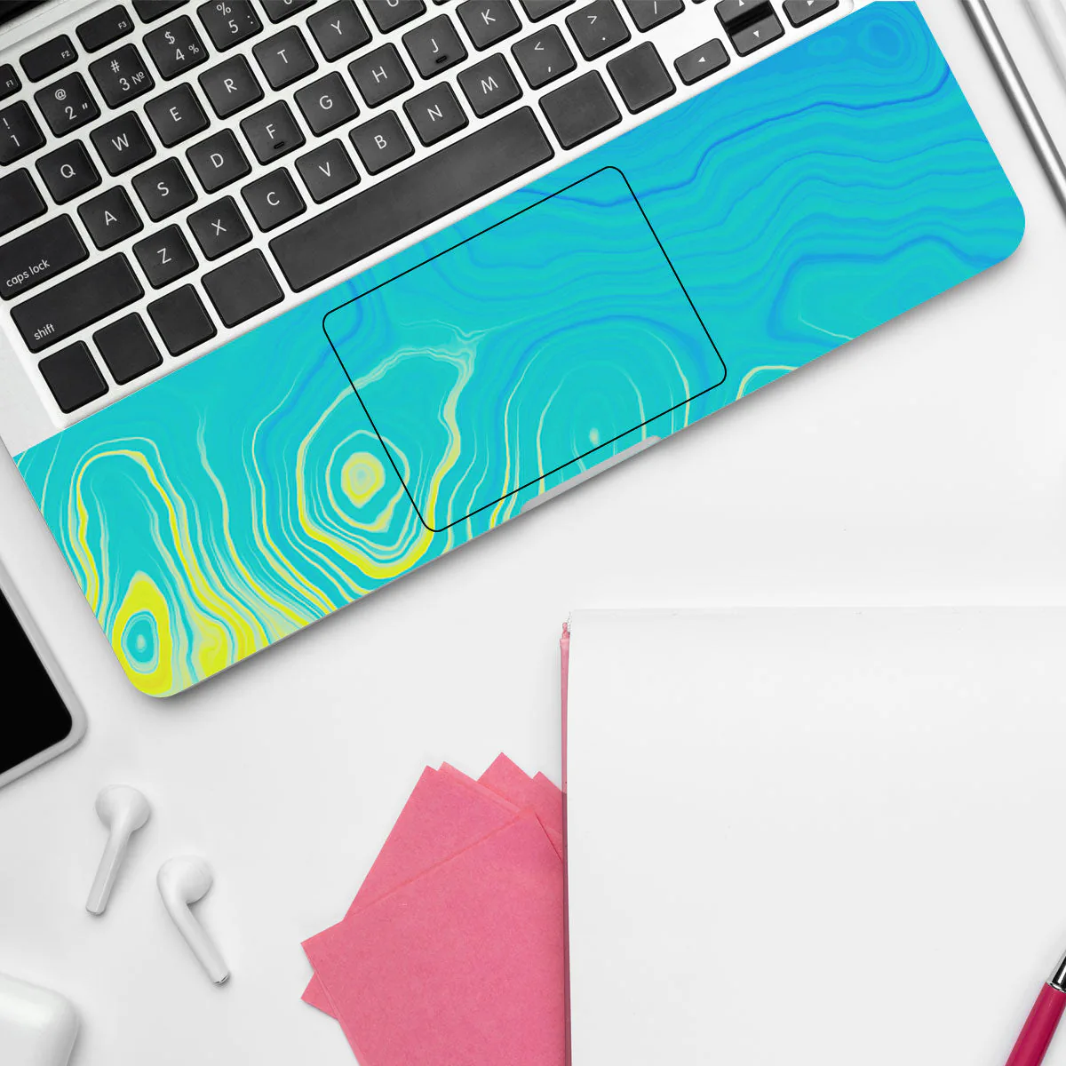 Ocean Gradient Waves laptop skin - view 4 of 4