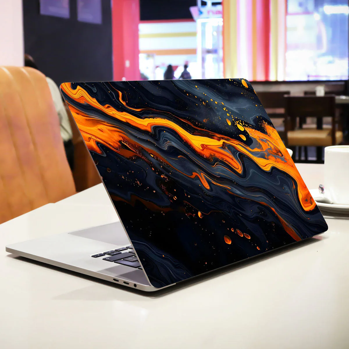 Orange Inferno Flow laptop skin - view 2 of 4