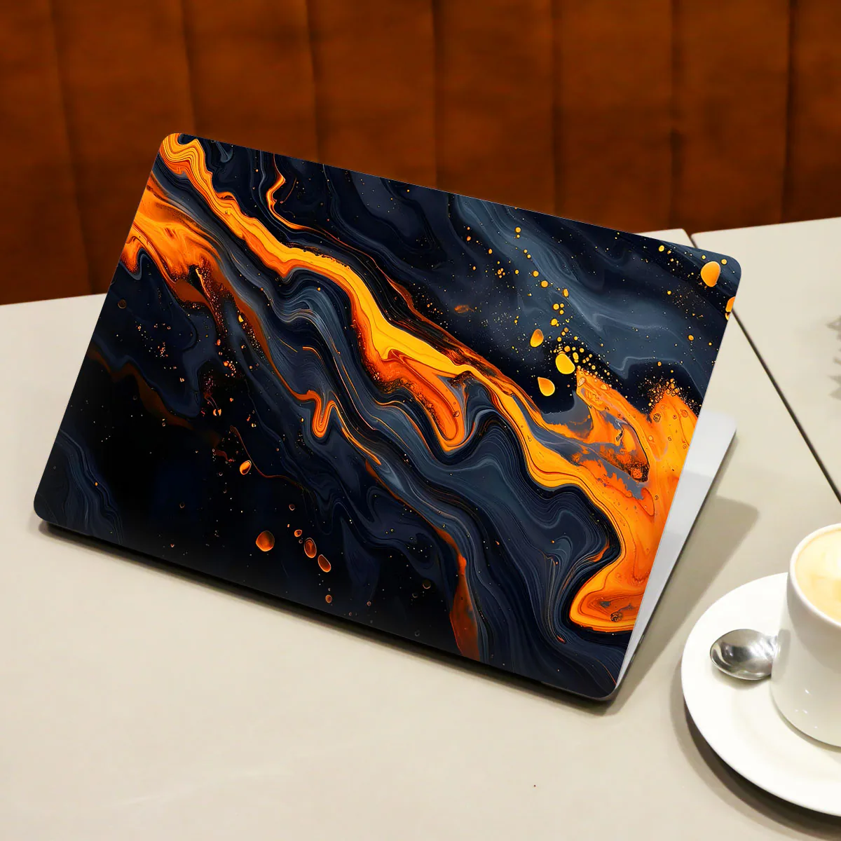 Orange Inferno Flow laptop skin - view 3 of 4