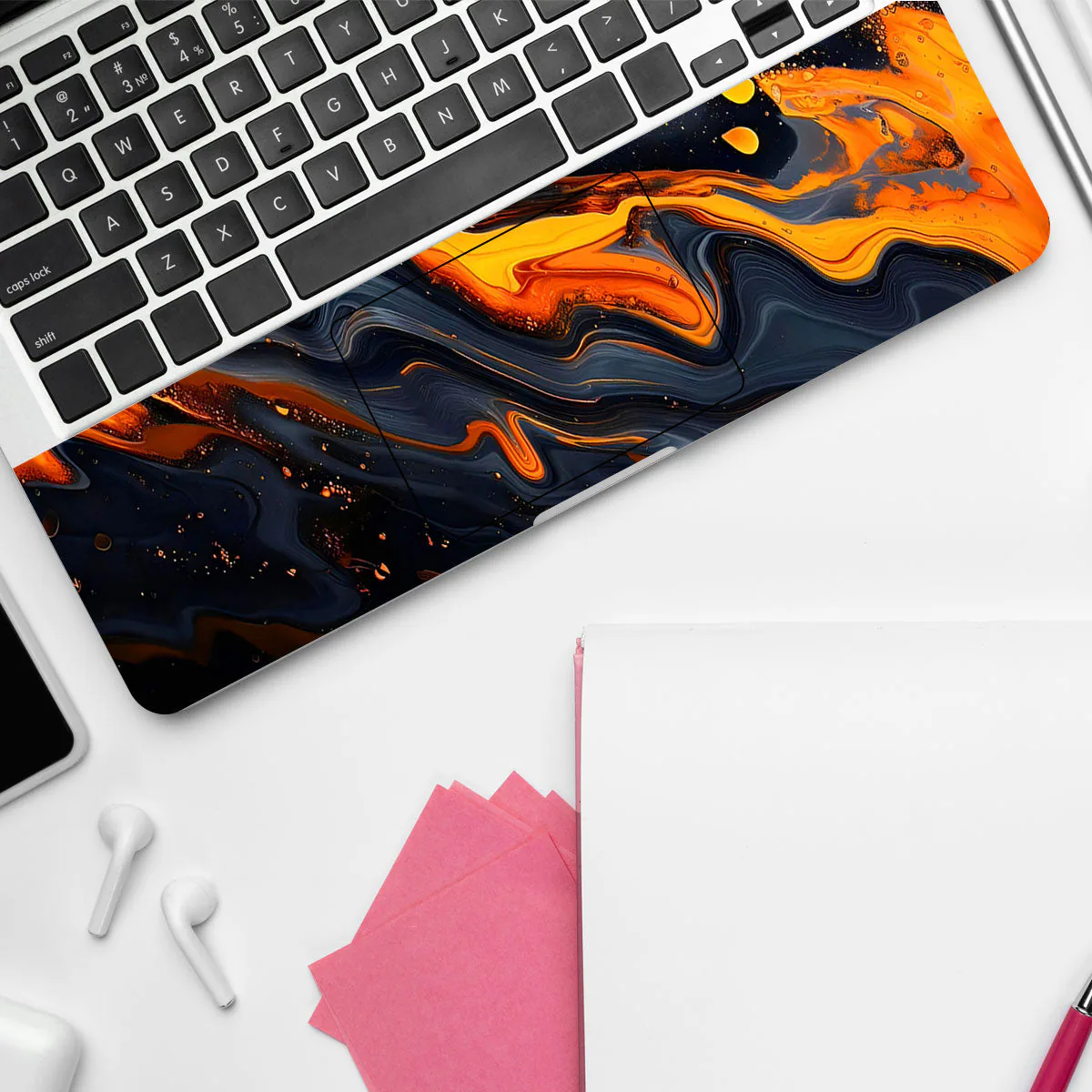 Orange Inferno Flow laptop skin - view 4 of 4