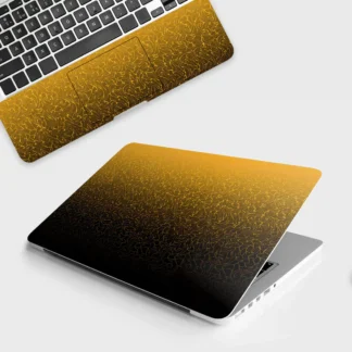 Orange to Black Gradient laptop skin - Abstract vinyl skin by Thuk Store