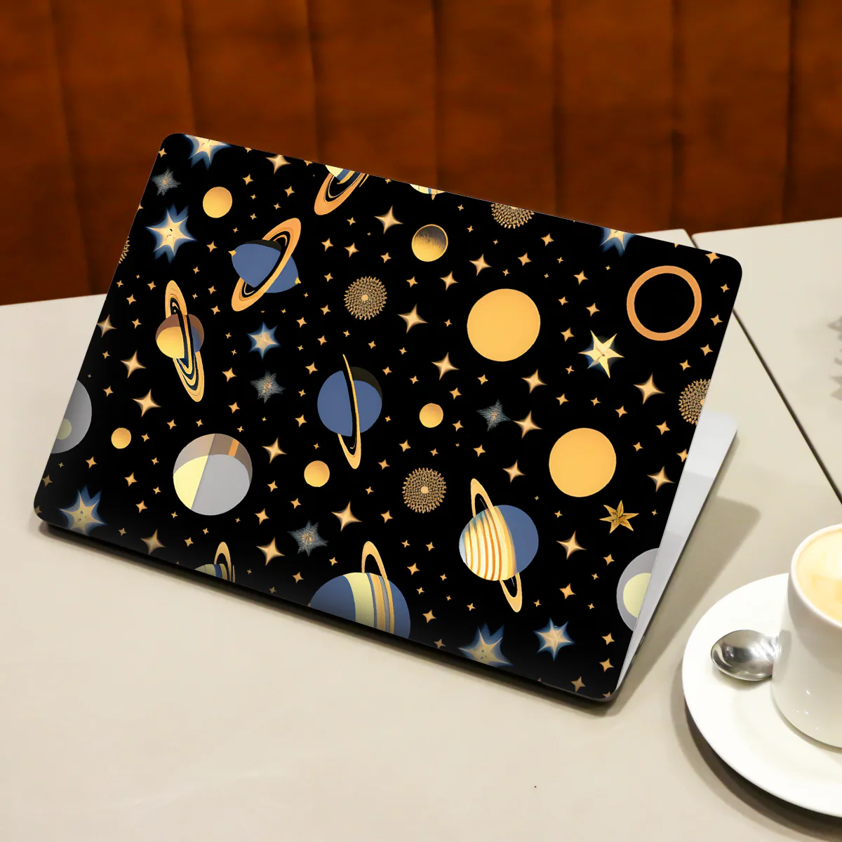 Planet and Starts Patterns laptop skin - view 3 of 4