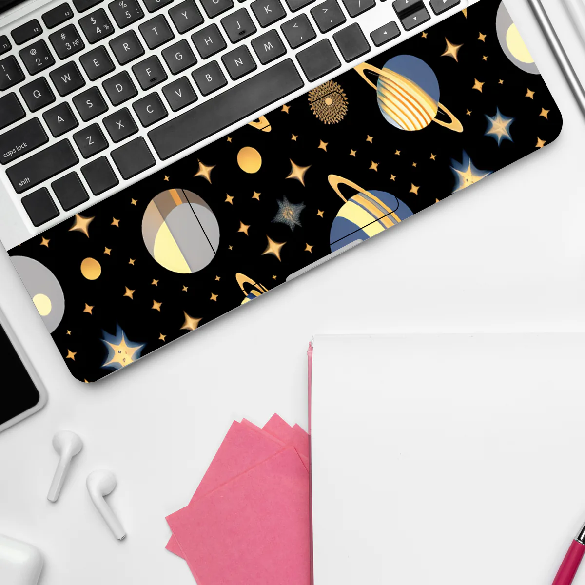 Planet and Starts Patterns laptop skin - view 4 of 4
