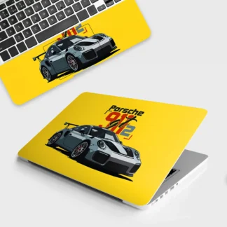 Porsche 911 GT2 laptop skin - Cars & Bikes vinyl skin by Thuk Store