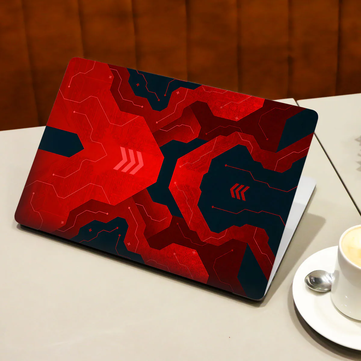 Red Flow laptop skin - view 3 of 4