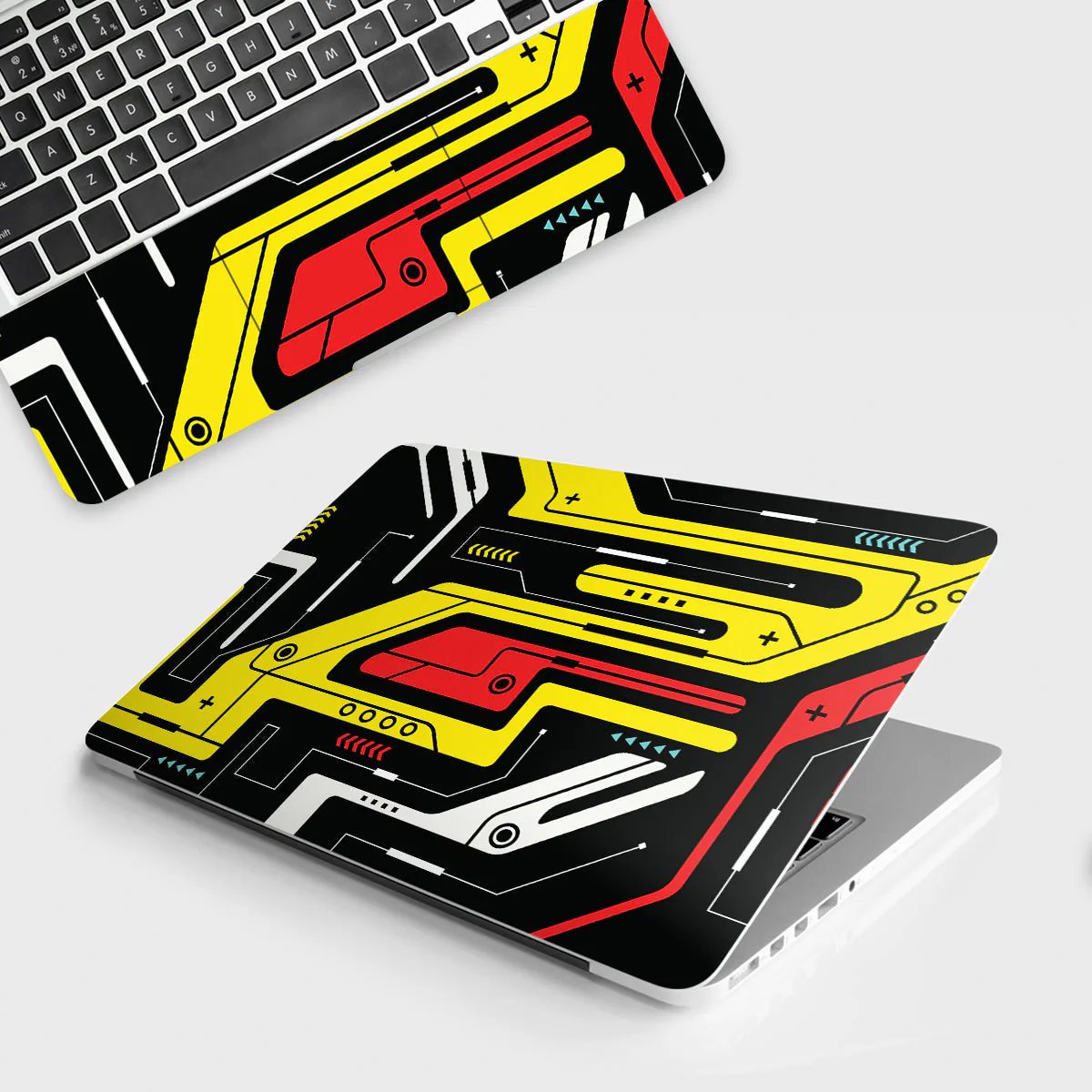Retro Cyberpunk laptop skin - Cyberpunk vinyl skin by Thuk Store