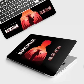 Ryomen Sukuna Silhouette laptop skin - Anime vinyl skin by Thuk Store