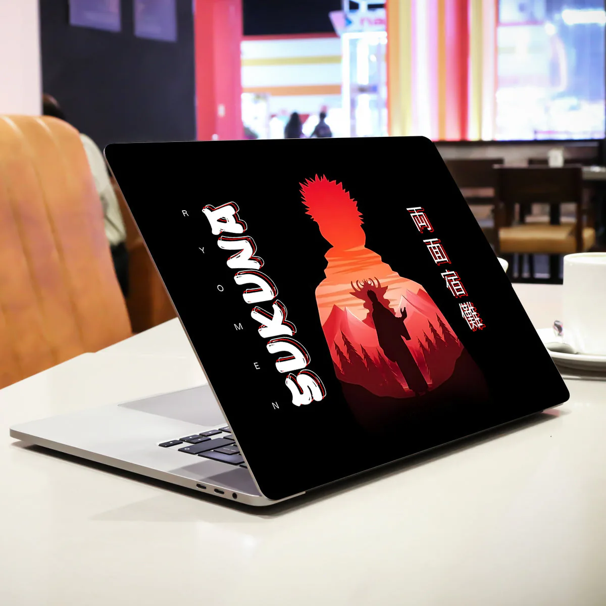 Ryomen Sukuna Silhouette laptop skin - view 2 of 4