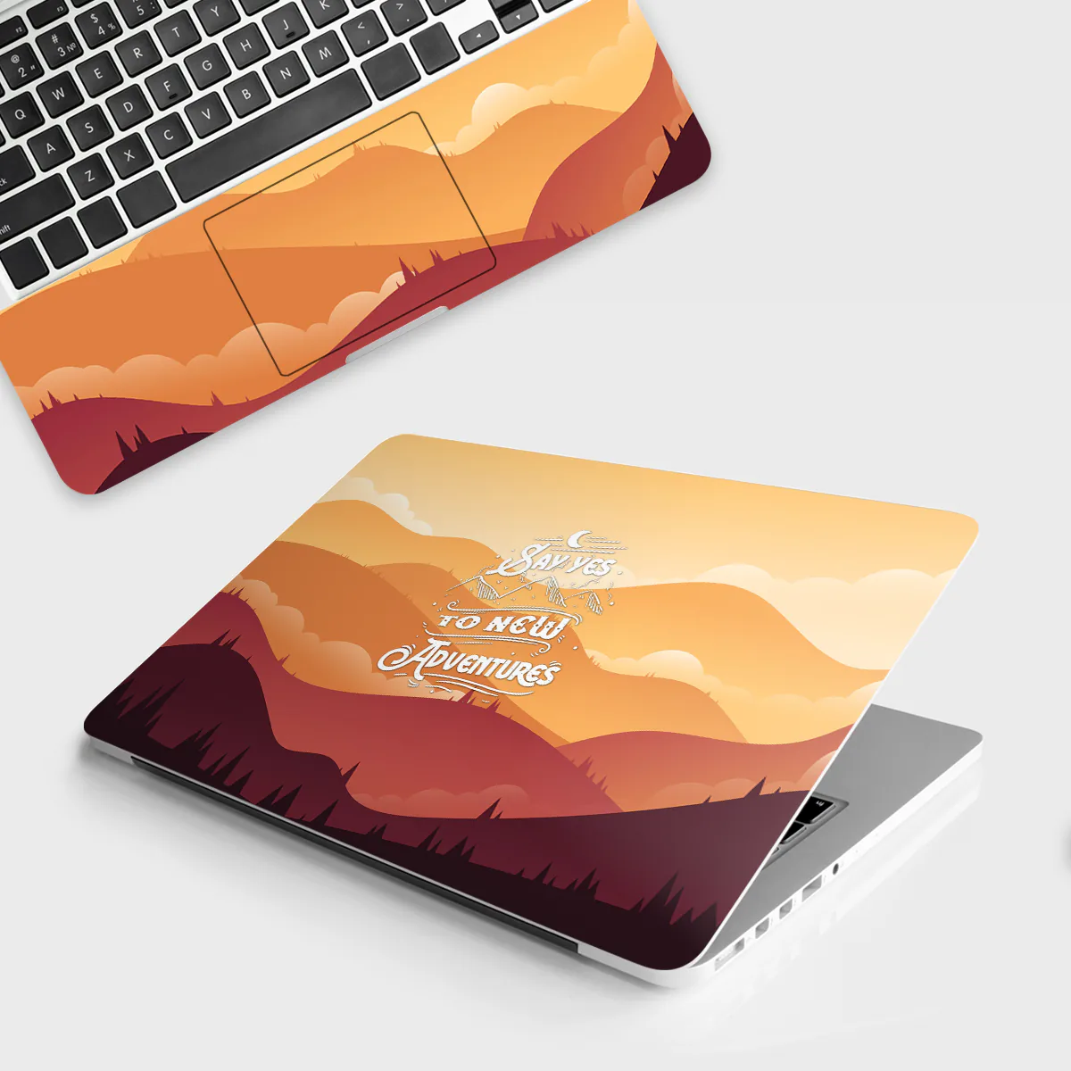 Say yes to new Adventures laptop skin - Quotes vinyl skin by Thuk Store