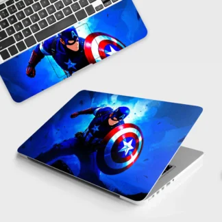 Shield of Justice Captain America laptop skin - Comics vinyl skin by Thuk Store