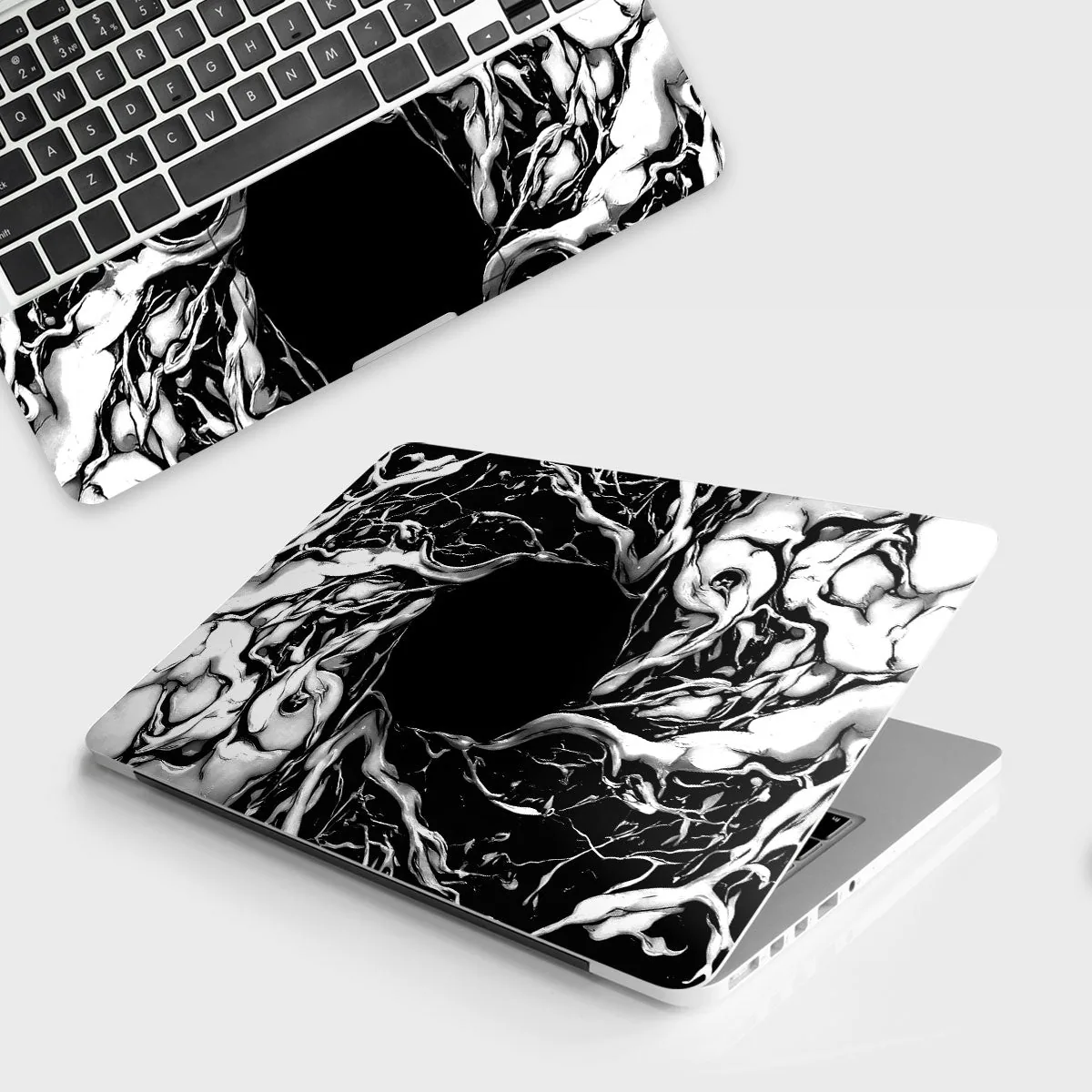 Spiderman Web Black laptop skin - Comics vinyl skin by Thuk Store
