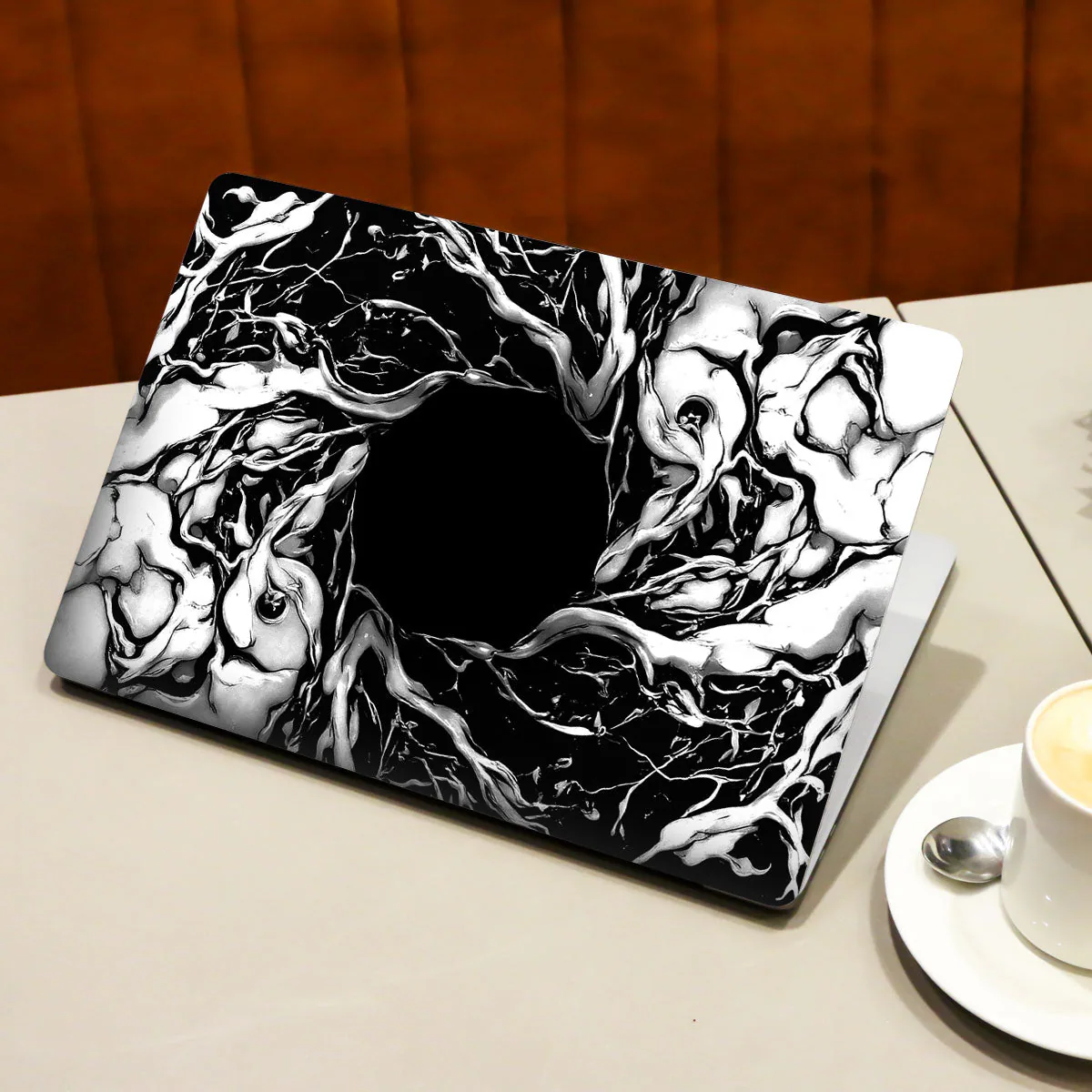 Spiderman Web Black laptop skin - view 3 of 4