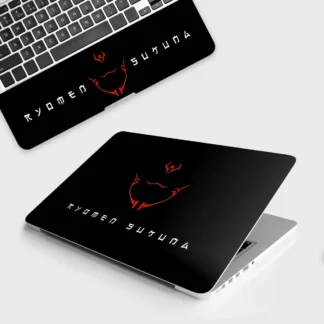 Sukuna's Curse Mark in Red laptop skin - Anime vinyl skin by Thuk Store