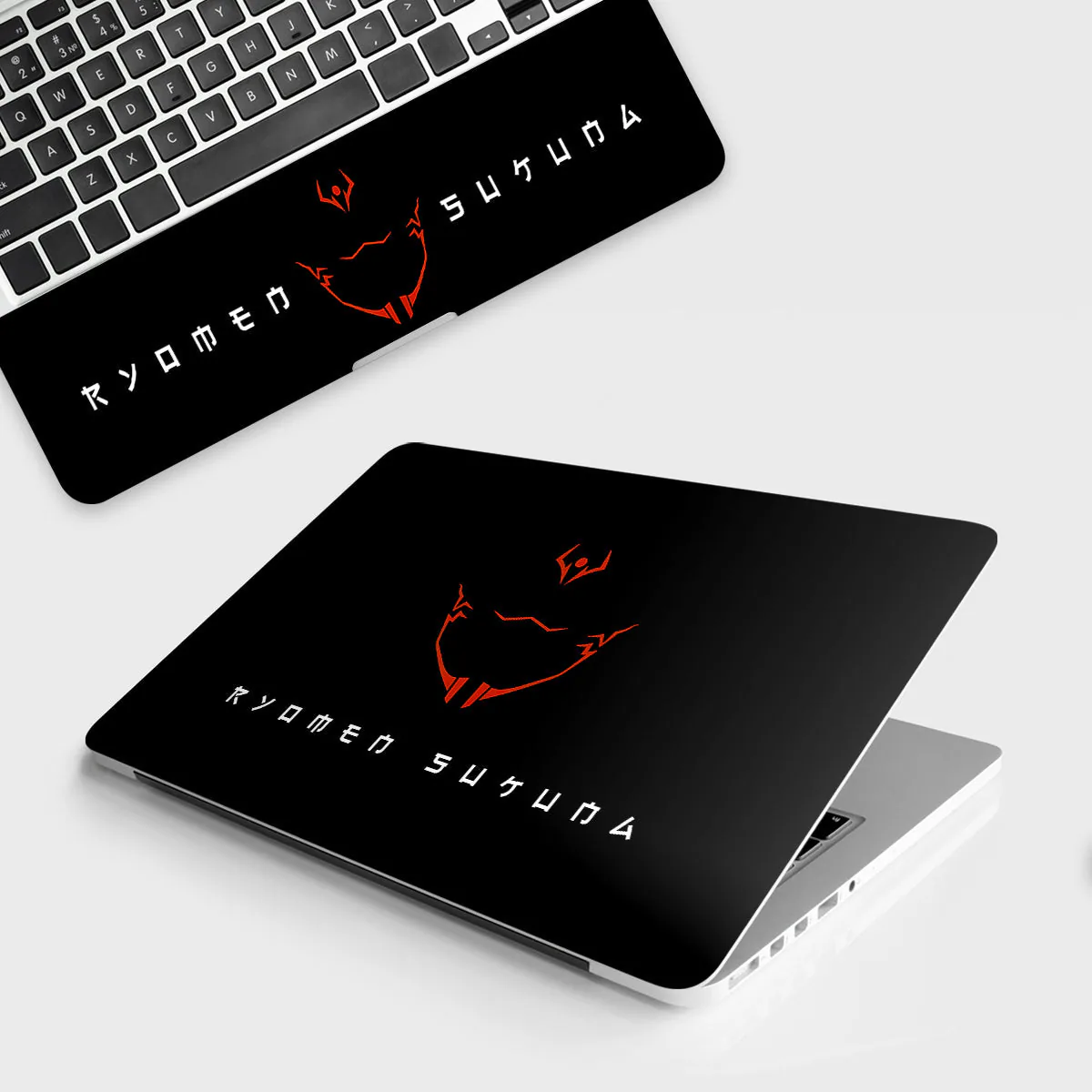 Sukuna's Curse Mark in Red laptop skin - Anime vinyl skin by Thuk Store