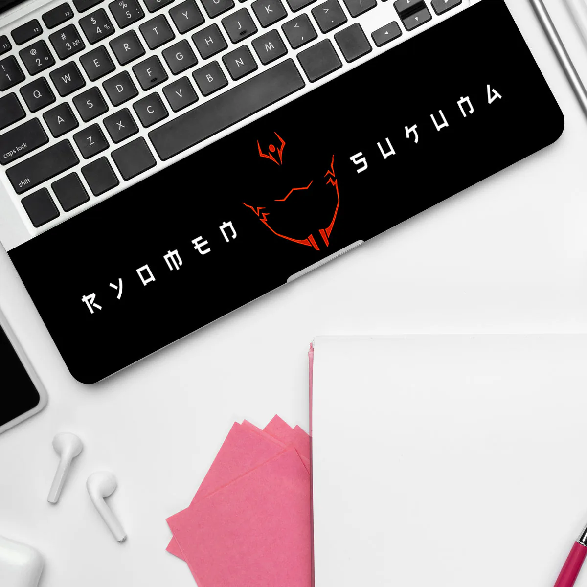 Sukuna's Curse Mark in Red laptop skin - view 4 of 4