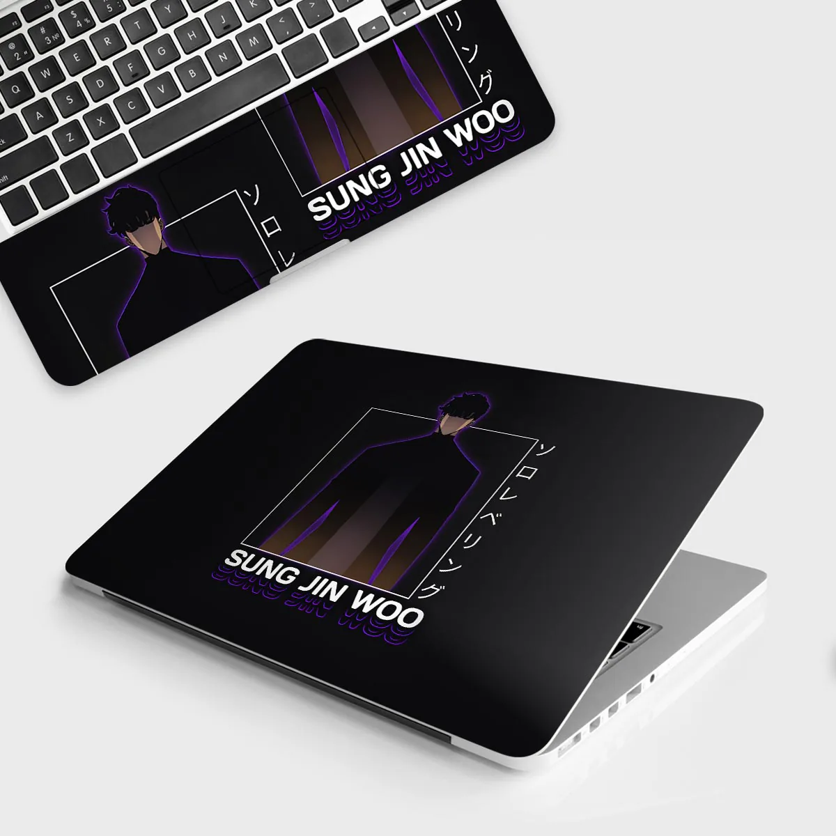Sung Jin Woo Solo Leveling laptop skin - Anime vinyl skin by Thuk Store