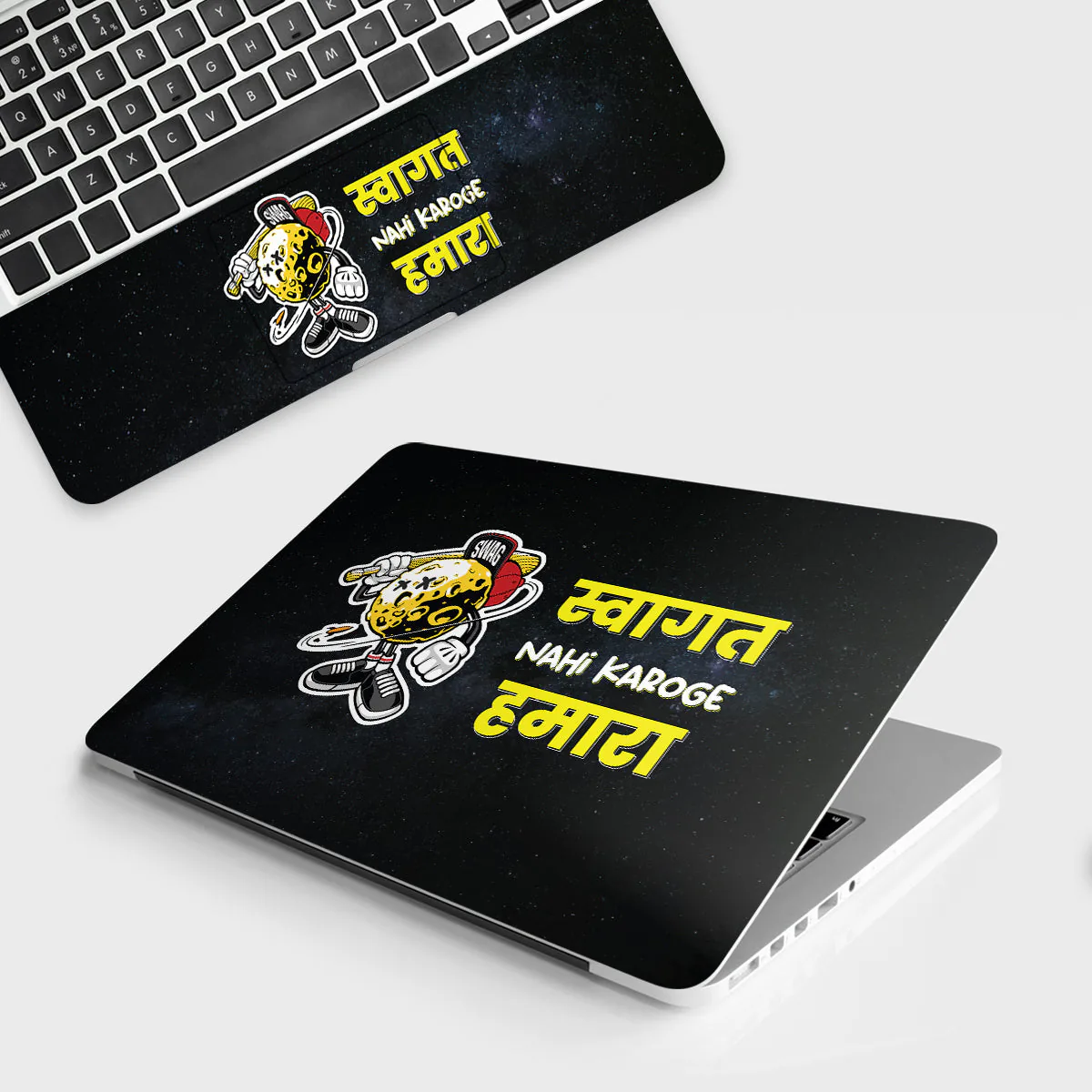 Swagat Nahi Karoge Humara laptop skin - Desi vinyl skin by Thuk Store