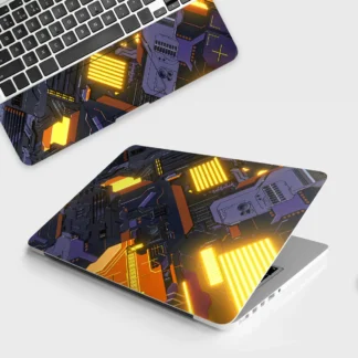 Tech Pulse laptop skin - Patterns vinyl skin by Thuk Store