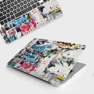Torn Paper laptop skin - Abstract vinyl skin by Thuk Store