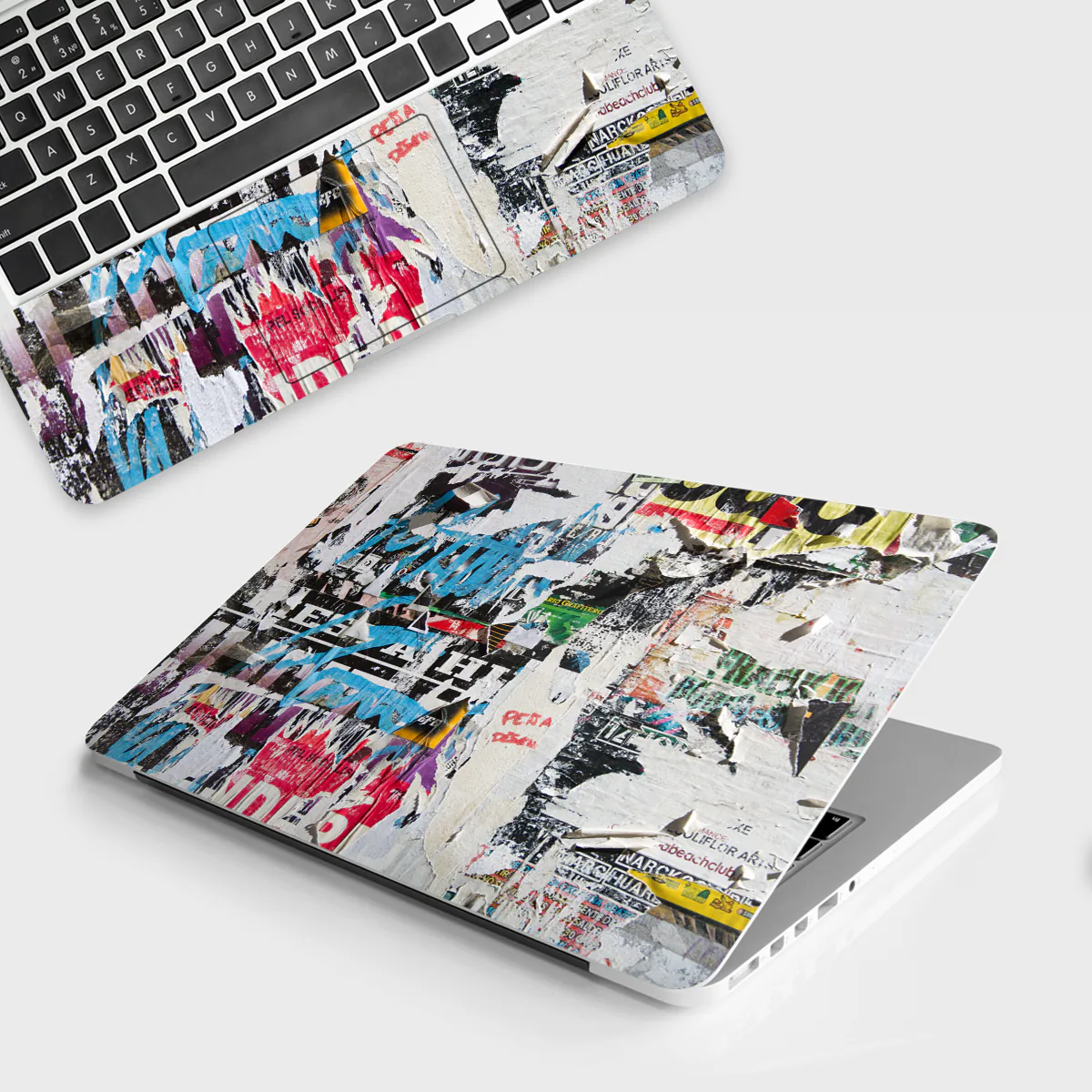 Torn Paper laptop skin - Abstract vinyl skin by Thuk Store