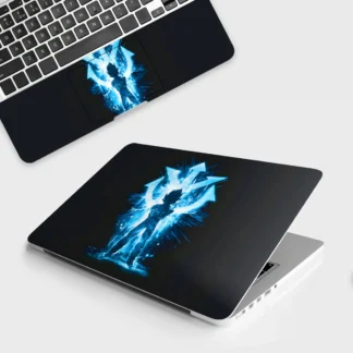 Vegeta in Electric Blue laptop skin - Anime vinyl skin by Thuk Store