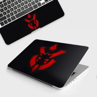 Vegeta Silhouette in Red laptop skin - Anime vinyl skin by Thuk Store