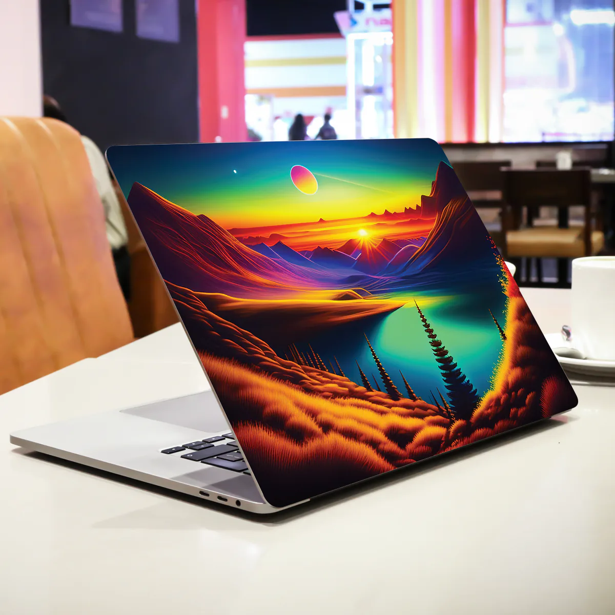 Vibrant Mountain View laptop skin - view 2 of 4
